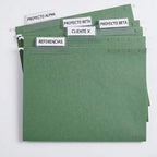 Portaguías o Visor de Acetato Transparentes para Carpeta Colgante x 10
