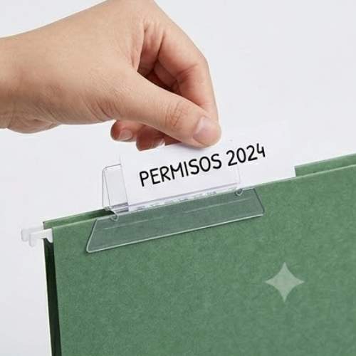 Portaguías o Visor de Acetato Transparentes para Carpeta Colgante x 10