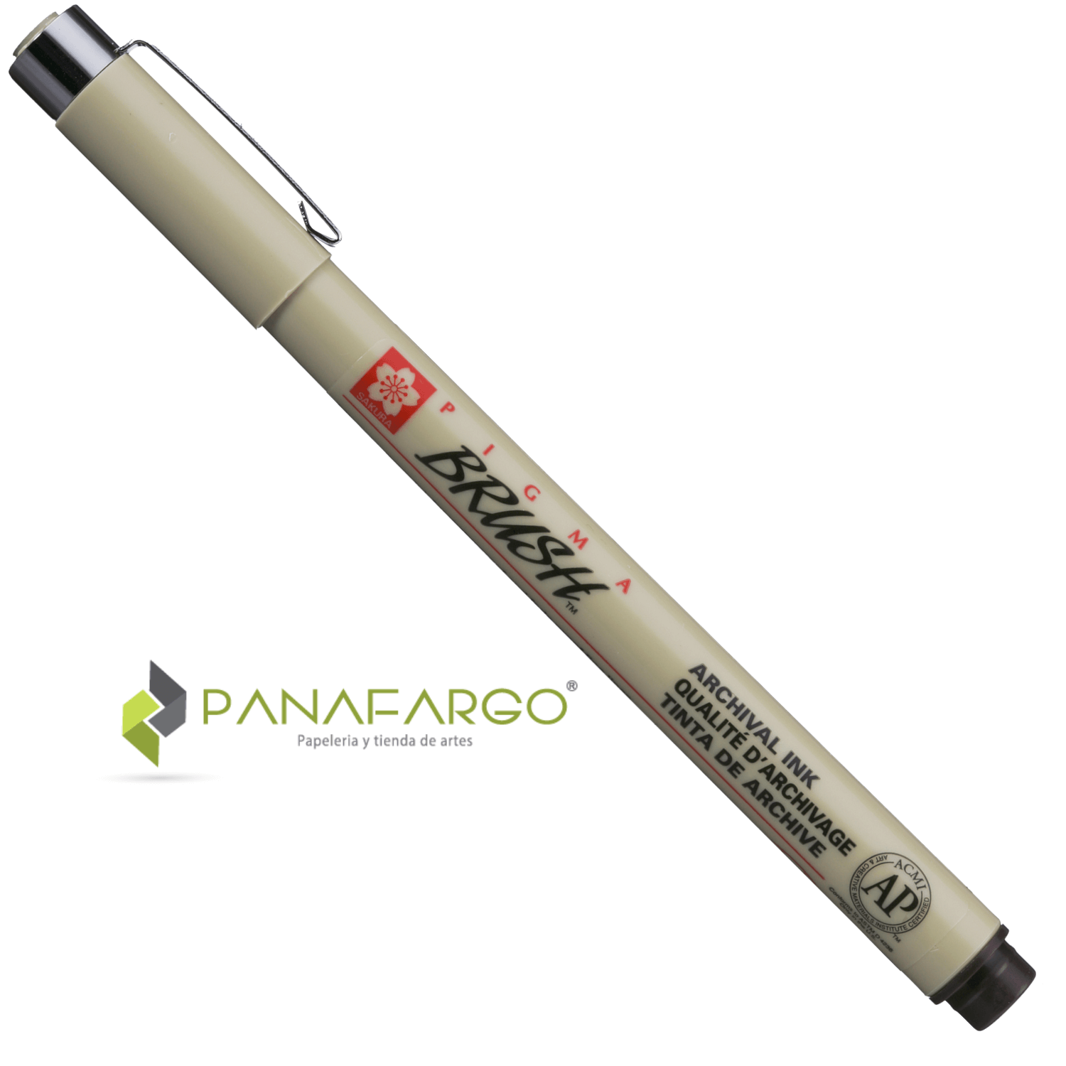 Presentacion con tapa pigma brush pen punta pincel