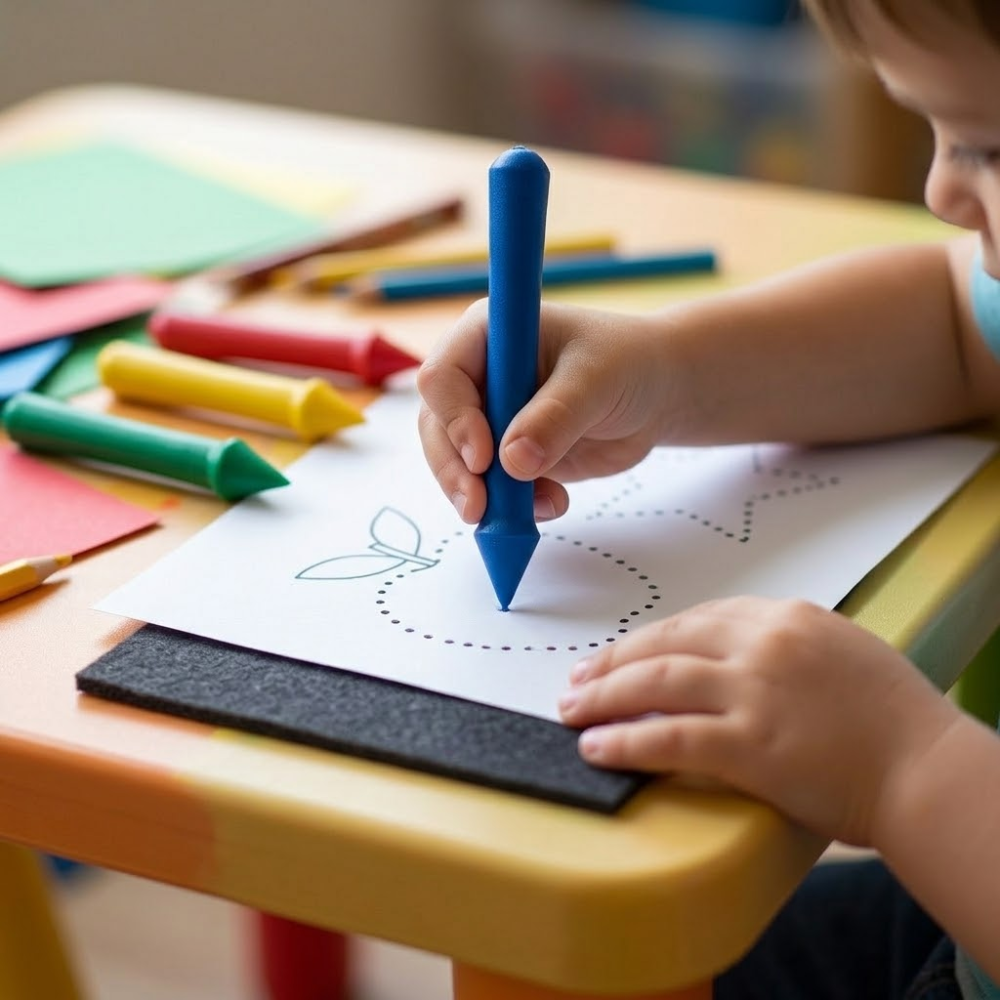 Punzón Escolar de Plástico con Punta Plástica