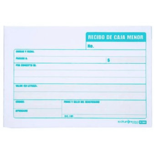 Recibo Caja Menor Minerva Economica X 100 y 200 Panafargo