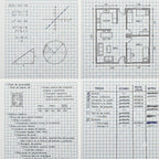 Repuesto de Hojas Para Folder Cuadriculada 105/2 Norma por 80 Hojas 5 Perforaciones