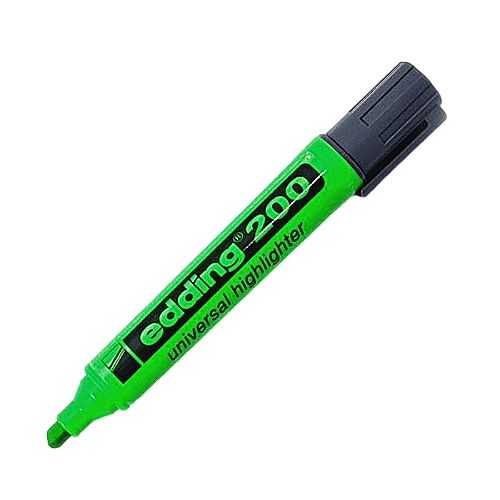 Resaltador Edding 200 De Varios Colores Color Verde Unidad Sin Tapa