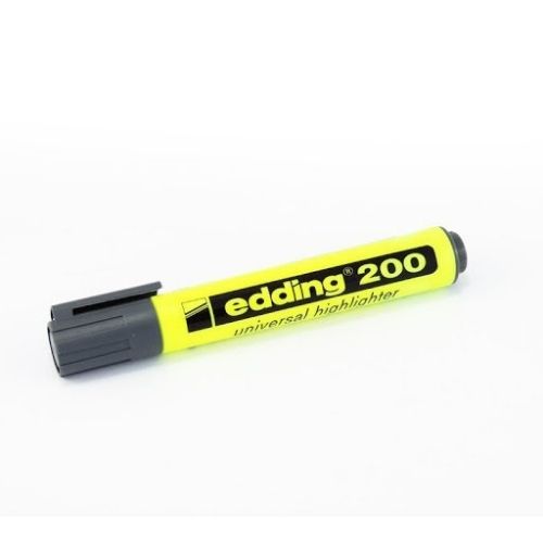 Resaltador Edding 200 De Varios Colores Resaltador Amarillo Unidad Con Tapa De Lado