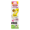 Resaltador Offiesco Doble Punta Borrable x4 – Fluorescente para Estudio y Oficina