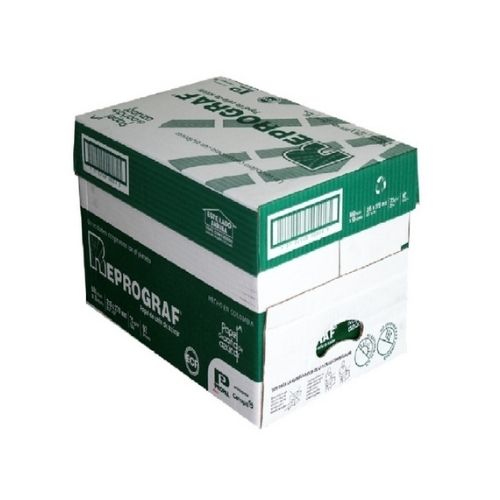 Resma Media Carta Y Oficio De Papel Blanco O Natural Reprograf Caja Grande