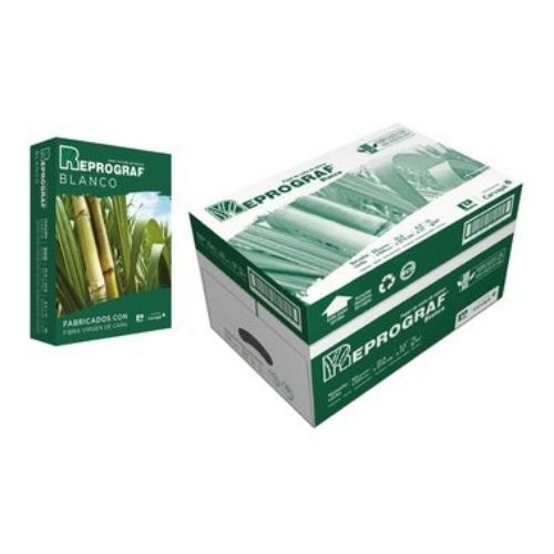 Resma Media Carta Y Oficio De Papel Blanco O Natural Reprograf Caja Y Muestra