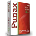 Resma de Papel Punax A4 (75 g/m²) x 500 Hojas Tamaño Carta Blanca