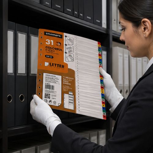 Separador para Folder de 31 Divisiones Studmark CID 31 | Índice de Colores