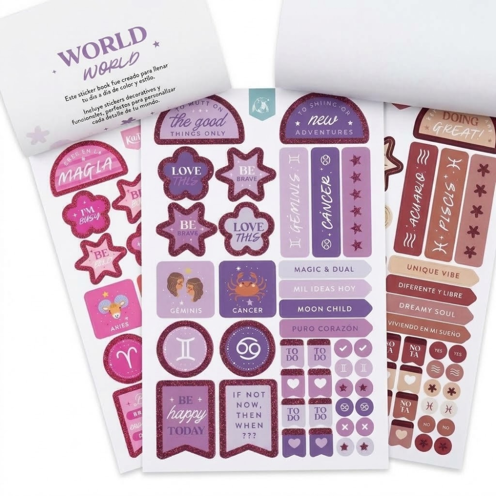 Sticker Book Kiut x 42 Hojas