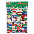 Stickers / Etiquetas Adhesivas Navideñas Primavera x 108