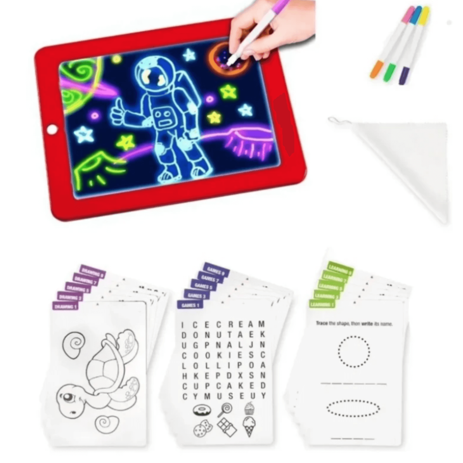Tablet Magic Plastica Pequena Para Dibujo kit Panafargo