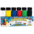 Témperas Escolares Bozetto con Olor a Frutas - Set de 6 Frascos x 30ml (No Tóxico)
