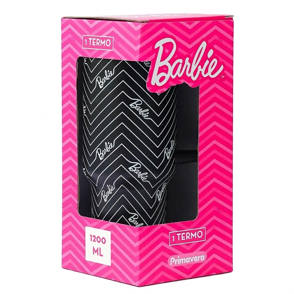 Termo Metálico Barbie Primavera 1.2 L con Manija Tradicional