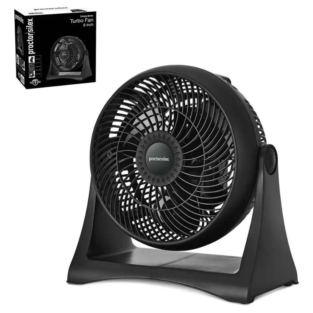 Turbo Ventilador 8 Pulgadas Proctor Silex Ajustable Para Escritorio o Pared
