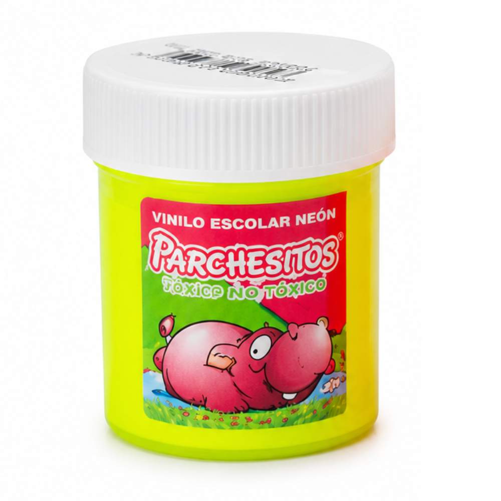 Vinilo Pequeño Parchesito Fluorescente Amarillo neon x 33 gms