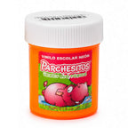 Vinilo Parchesitos pequeño Naranja Neón Fluorescente x 33 gms