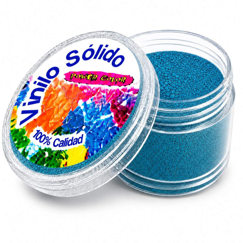 Vinilo Sólido en Polvo Power Color Acrilico Perlado Azul Metalizado  – 16 g (4)