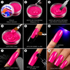 Vinilo Sólido en Polvo Power Color Acrilico Perlado Magenta – 16 g (13)