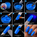 Vinilo Sólido en Polvo Power Color Azul Fluorescente Acrílico – 16 g (2)