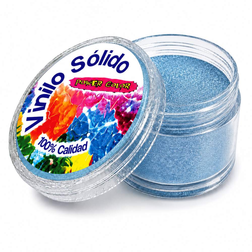 Vinilo Sólido en Polvo Power Color Iluminador Azul Metalico – 16 g (3)
