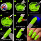 Vinilo Sólido en Polvo Power Color Limón Fluorescente Acrílico – 16 g (5)