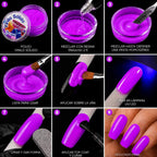 Vinilo Sólido en Polvo Power Color Morado Fluorescente Acrílico – 16 g (9)