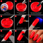 Vinilo Sólido en Polvo Power Color Rojo Fluorescente Acrílico – 16 g (3)