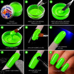 Vinilo Sólido en Polvo Power Color Verde Fluorescente Acrílico – 16 g (4)