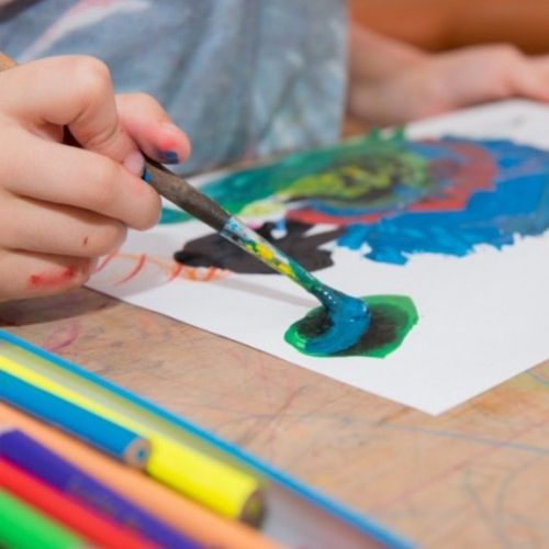 Vinilos Escolares Grandes Bozetto De Todos Los Colores Nino Pintnado
