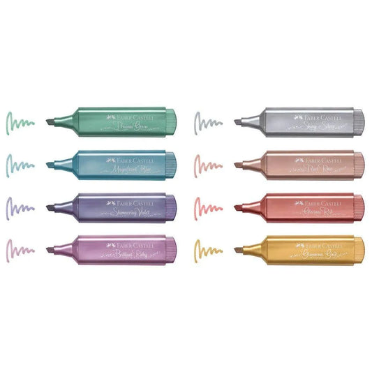 Resaltador Faber Castell Textliner Metalizado 8 Uds