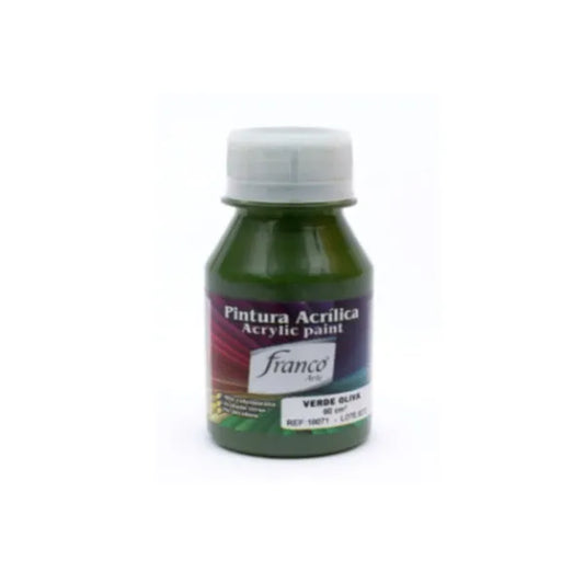 Pintura Acrílica Franco Arte 60ml Al Frio - Verde Oliva