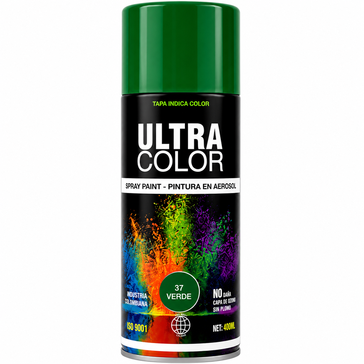 Laca Ultra Color en Aerosol 400 ml Verde (37)