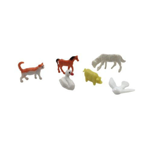 Animales domesticos x6 para maquetas