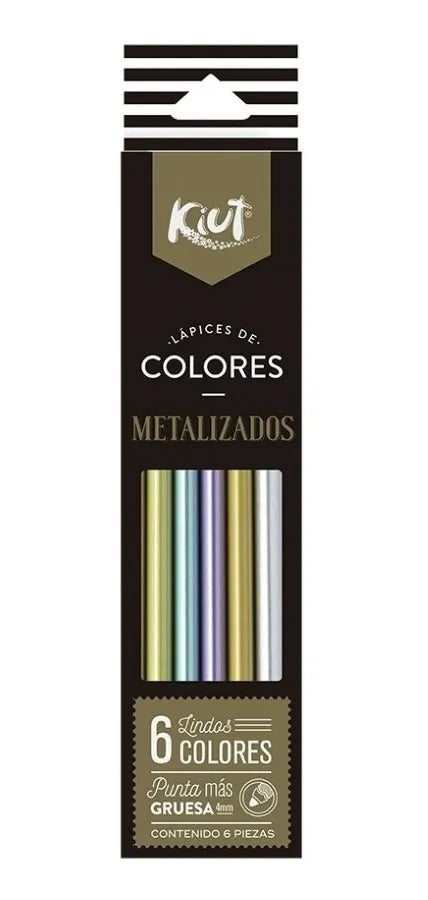 colores kiut metalizados x6
