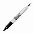 Marcador Sharpie Doble Punta - Marcador Twin Tip - Negro