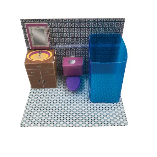 Bano ducha para maqueta