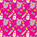 Body florecitas fondo fucsia