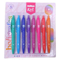 boligrafos de colores, escritura ultra suave marca Kiut - 8 Uds
