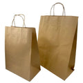 Bolsa kraft importada con cordon