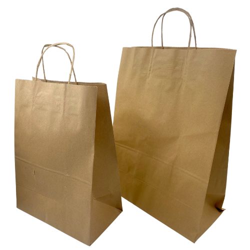 Bolsa kraft importada con cordon