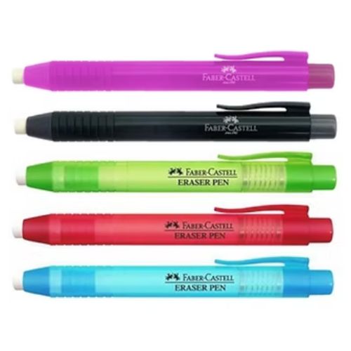 Borrador tipo lapicero retractil portaborrador faber castell