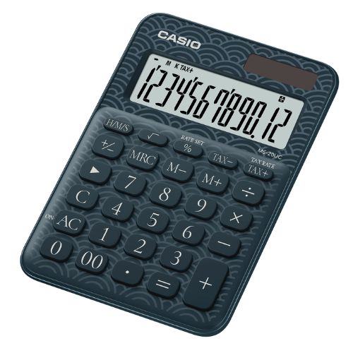Calculadora casio calculo de impuesto 12 digitos MS 20UC JBU Estampada