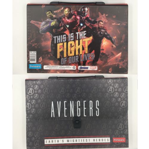 Carpeta con divisiones avengers