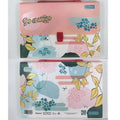 Carpeta con divisiones natural pastel ramas
