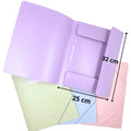 Carpeta con gancho legajador carta colores pastel tipo liga