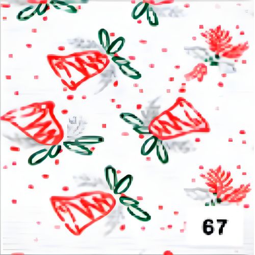 Carton carrugado estampado diseno navidad campanas