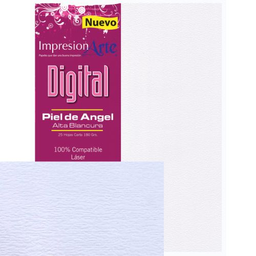 Cartulina gofrada piel de angel 25 hojas 180 gramos