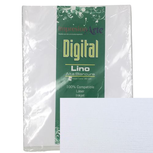 Cartulina o papel texturizado para imprimir lino 2