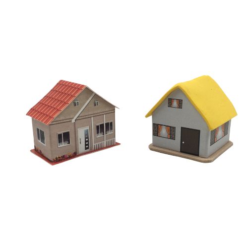 Casa para maqueta de carton grande x 2